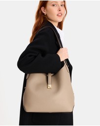 Kate Spade - Deco Pebbled Leather Large Shoulder Bag