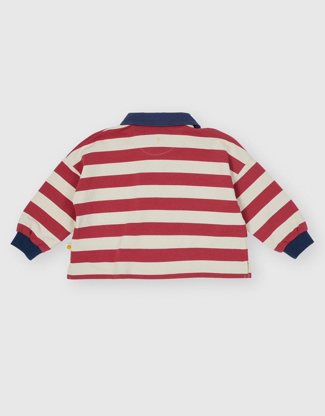 Goldie + Ace - Rugby Stripe Terry Sweat Top - Babies-Kids