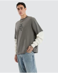 Kiss Chacey - Lithium Layered Waffle LS Tee