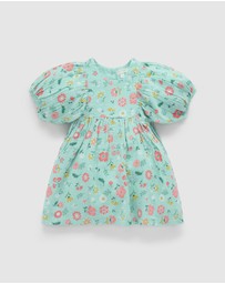 Purebaby - Gathered Dress -Kids-Babies