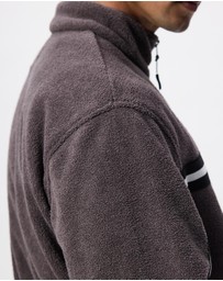 X-Large - Stripe Polar Fleece 1/4 Zip