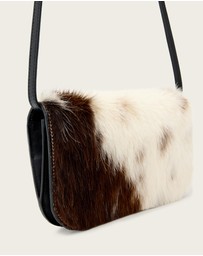 AllSaints - Maeve Cow Print Wallet Crossbody Bag