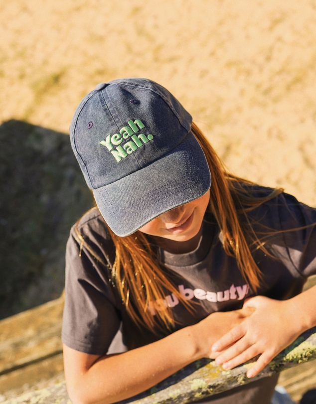 Skwosh - Kids Yeah Nah Cotton Cap in Navy
