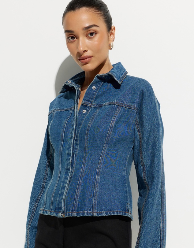 Calli - Lily Denim Scultped Jacket