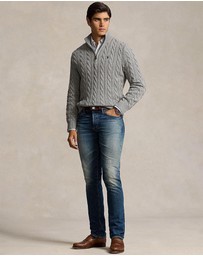 Polo Ralph Lauren - Cable-Knit Cotton Quarter-Zip Sweater