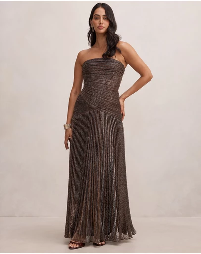 Forever New - Sofia Strapless Plisse Maxi Dress