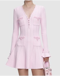 Self Portrait - Trim Knit Mini Dress
