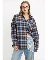 Insight - Arlo Plaid Boyfriend Long Sleeve Shirt