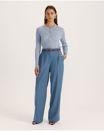 SABA - Celeste Wool Pleat Front Pant