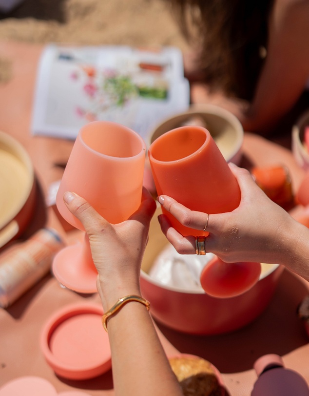 porter green - swepp | silicone unbreakable wine glasses