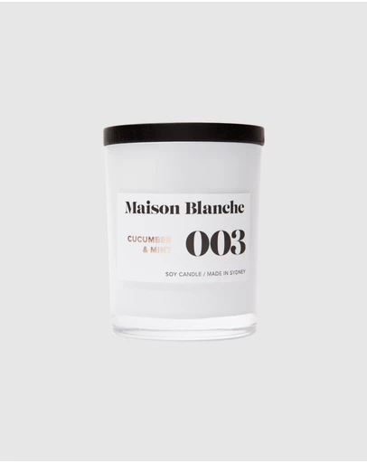 Maison Blanche - 003 Cucumber & Mint - Medium Candle