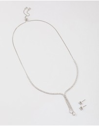 Lovisa - Silver Cup Chain Y-Neck Jewellery Set