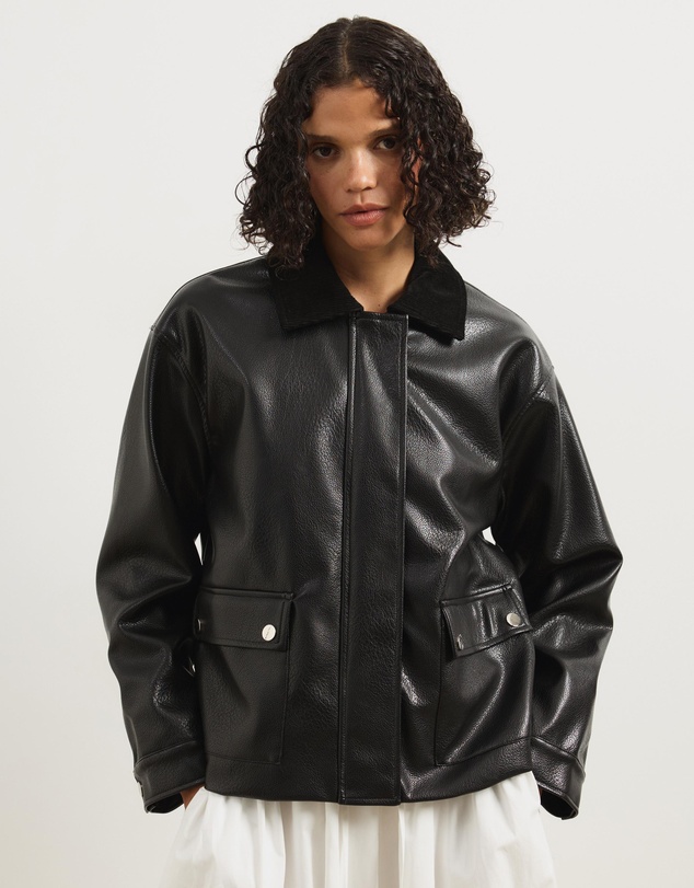 Atmos&Here - Mabel Leather Look Jacket