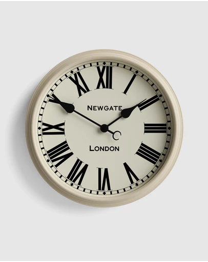 Newgate - Newgate Spitalfields Wall Clock-Vanilla Cream