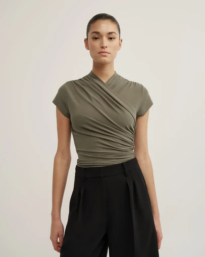 Witchery - Wrap Cap Sleeve T-shirt