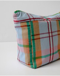 Mosey Me - Confetti Plaid Cosmetic Bag