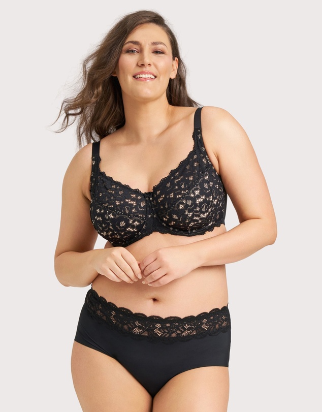 Ava & Audrey  - Ava & Audrey Tilly Microfibre & Lace Full Brief