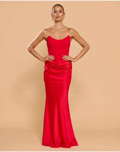 CATHERINE FERRARO - Viktoria Strapless Gown