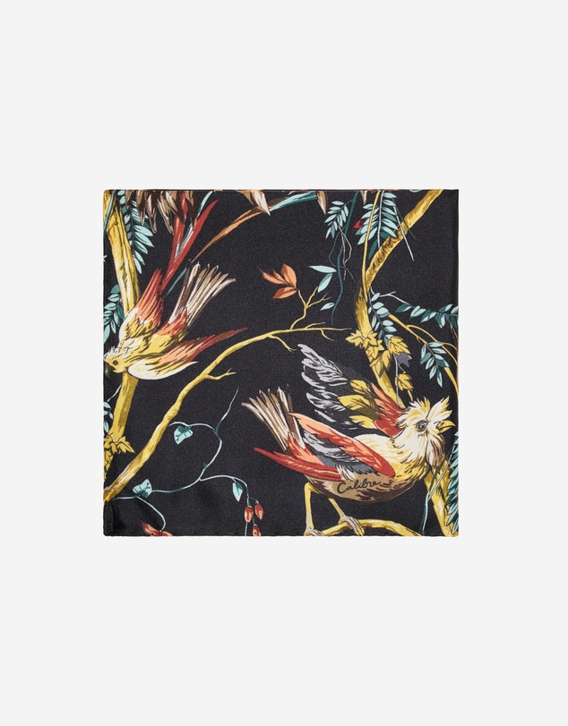 Calibre - Forest Pocket Square Black Combo