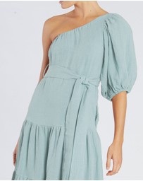 Amelius - Saloma Linen One Shoulder Dress