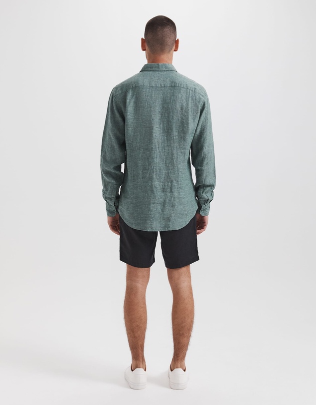 SABA - Anderson Long Sleeve Classic Linen Shirt