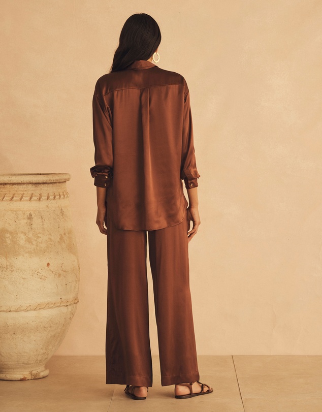 AUR OCEA - Gathered Wide Leg Pants