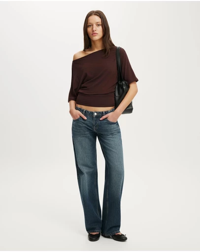 Cotton On - Sonny Cold Shoulder Short Sleeve Top