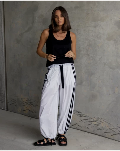 ALEXANDRA - Aladin Pants White