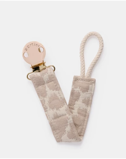 portier - Petite Pacifier Clip - Desert Leopard