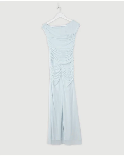 Revibe - Repaired Shona Joy Mira Off Shoulder Maxi Dress - AU 8