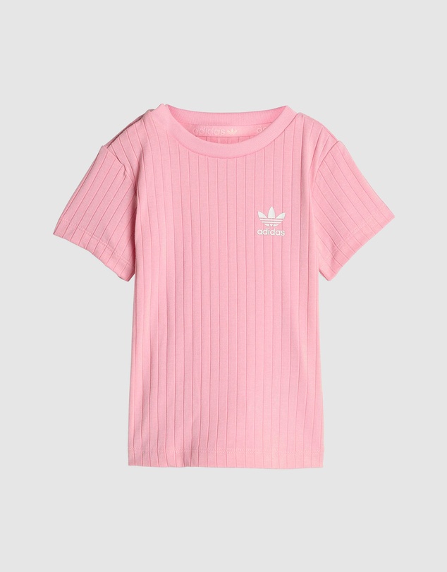 adidas Originals - Regular Wide Rib Shorts and T-Shirt Set - Babies-Kids