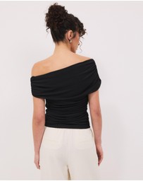 Calli - Aurelia Off Shoulder Mesh Top