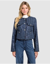 GUESS - Elisa Sequin Denim Jacket