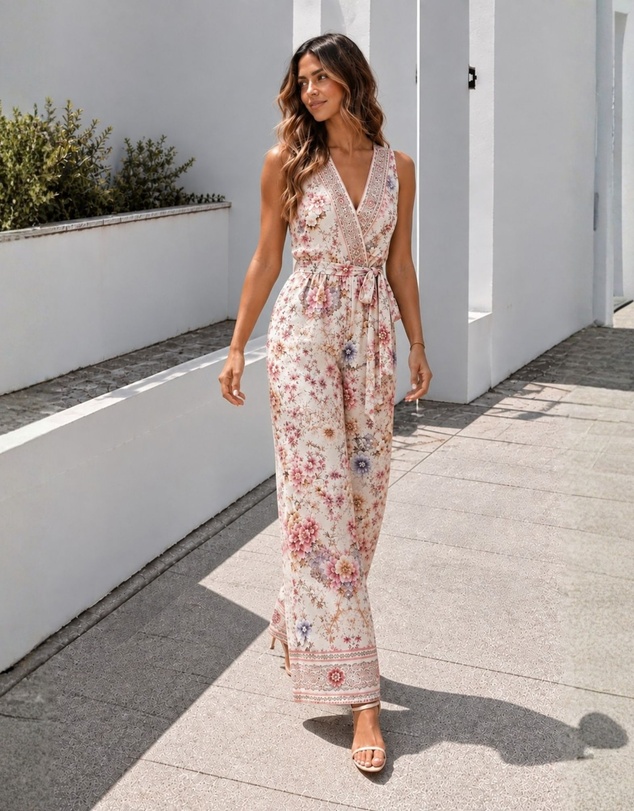 Esther & Co - Verin Jumpsuit - Garden Muse