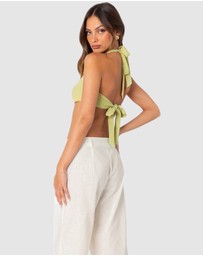 EDIKTED - Twisty Textured Bra Top