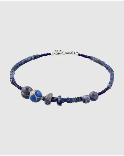 Haze & Glory - ICONIC EXCLUSIVE - Bracelet Men Agate Beads 925 Sterling Silver