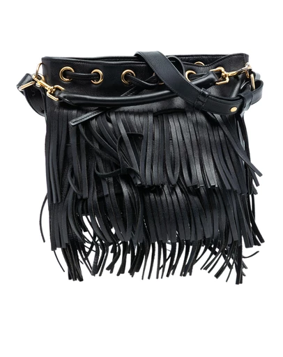 Pre-Loved by Azura Reborn - Pre-Loved Small Calfskin Emmanuelle Fringe Bucket Bag