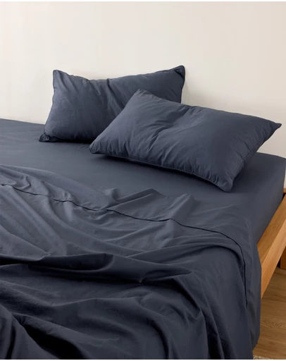 Sheet Society - Leo Washed Cotton Fitted Sheet Set