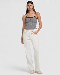 GUESS Jeans - GUESS JEANS Striped Star Tank Top