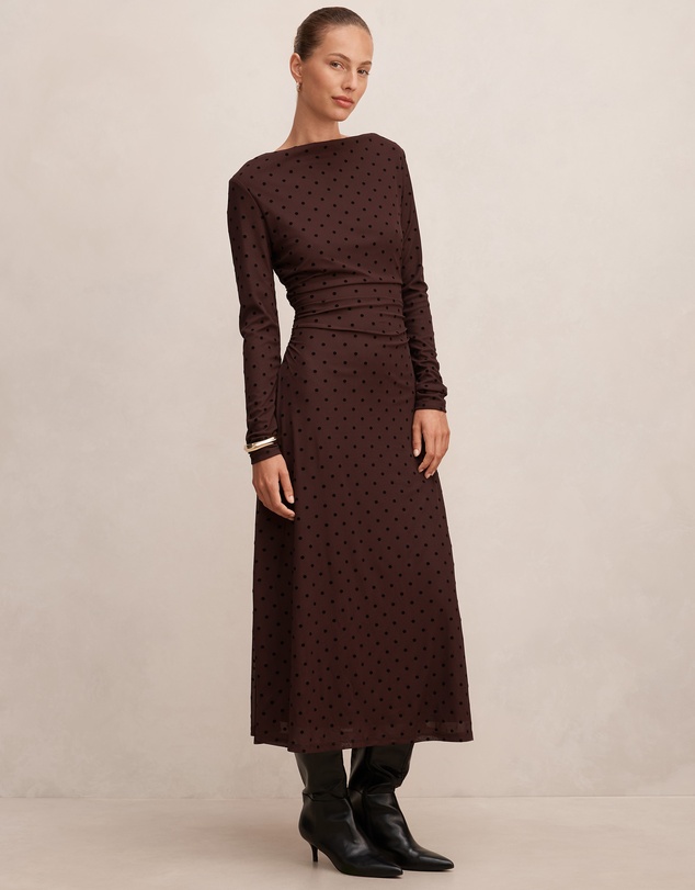 Forever New - Bonnie Spot Mesh Midi Dress