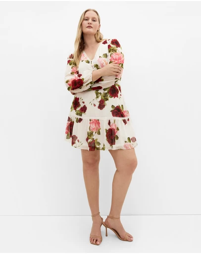 City Chic - Kiki Dolce Print Mini Dress