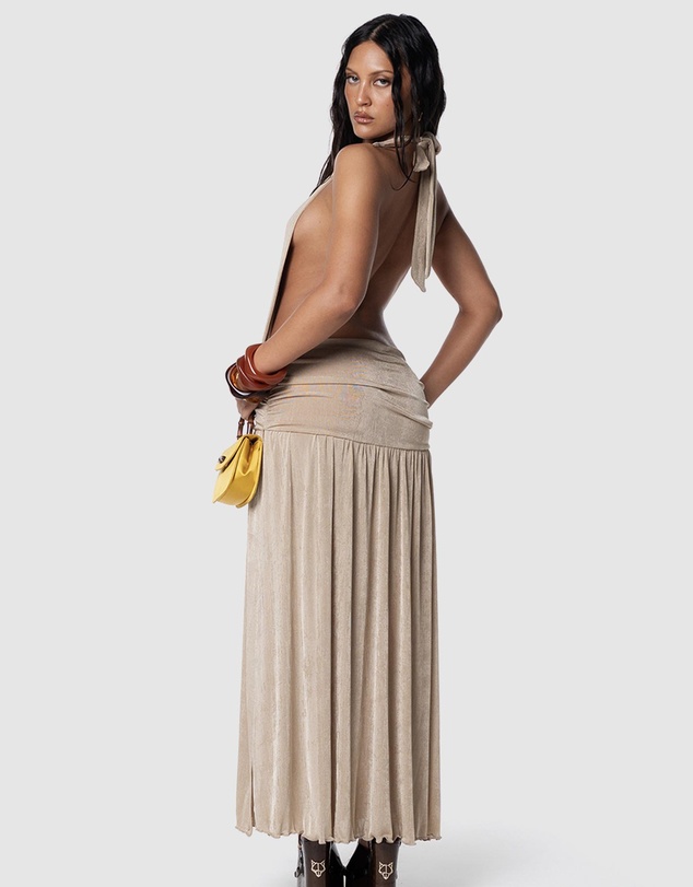 JGR & STN - Elena Backless Midi Dress