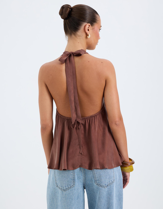 Calli - Axel Cupro Halter Top