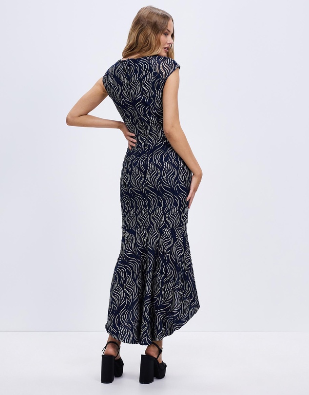 Romance by Honey and Beau - Midnight Cap Sleeve Dress
