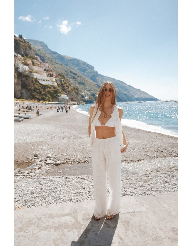 Petal & Pup - Wren Pant - White Broderie