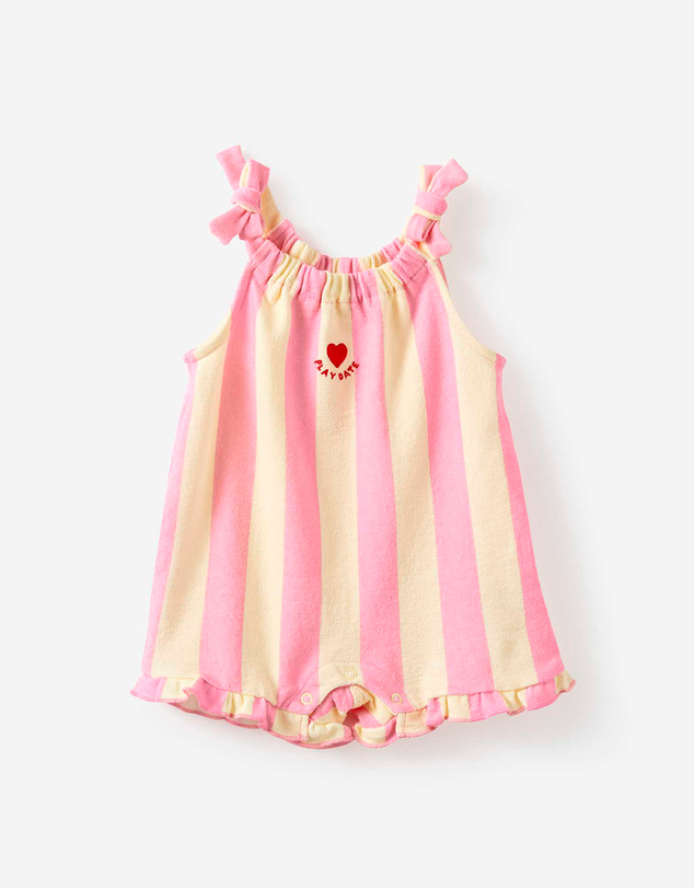 Cotton On Kids - Baby Textured Ruffle Playsuit