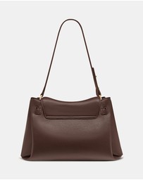 JW PEI - Rhea Pebbled Double Buckle Shoulder Bag