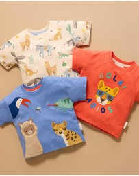 Purebaby - Animal Fiesta Relaxed Tee -Kids-Babies