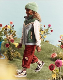Banabae - Corduroy Carpenter Multi Pocket Pant - Cherry