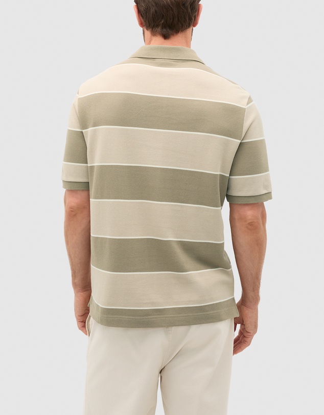 Seed Heritage - Stripe Pique Polo